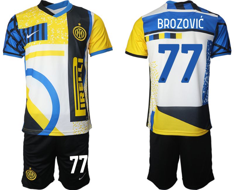 Men 2020-2021 Club Inter Milan Third away black #77 Nike Soccer Jersey
